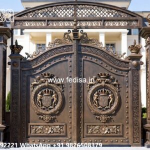 House Entry Gate Design, New Home Gate Design Iron Gate Stock Photos And Images