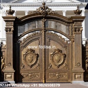 Steel Single Gate Design, Aluminium Main Gate Design Iron Gate Stock Photos And Images