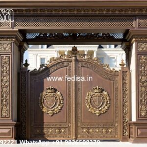 Cnc Main Gate Design, Steel Boundary Gate Iron Gate Stock Photos And Images
