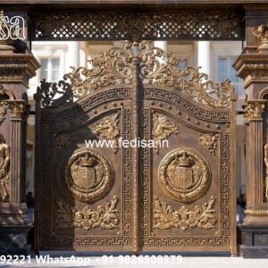 Steel Gate Handle Design, Main Gate Design Grill Iron Gate Stock Photos And Images