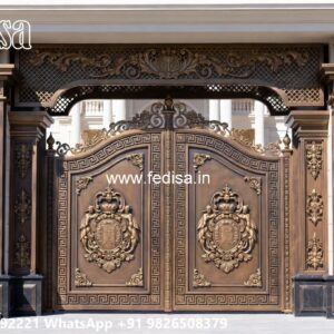 Steel Single Gate Design, Best Sliding Gate Design Iron Gate Stock Photos And Images