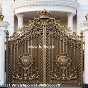Fancy Steel Gate Design, Loha Main Gate Design Iron Gate Stock Photos And Images