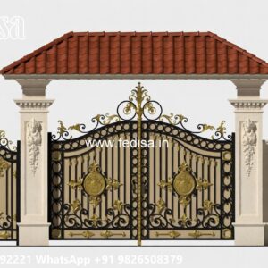Pipe Design Gate, Square Pipe Gate Simple Design Iron Gate Stock Photos And Images