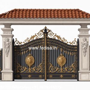 Fancy Steel Gate Design, Design Wale Gate Iron Gate Stock Photos And Images