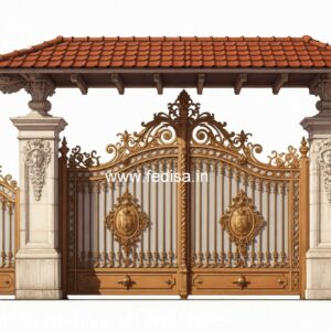 Classic Gate Design, Folding Gate For House Iron Gate Stock Photos And Images