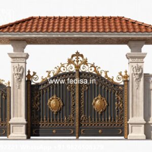 Sliding Gate Lock Design, 10 Feet Main Gate Design Iron Gate Stock Photos And Images