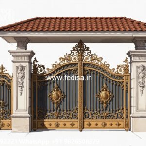 Steel Gate Handle Design, Tin Gate Design Iron Gate Stock Photos And Images
