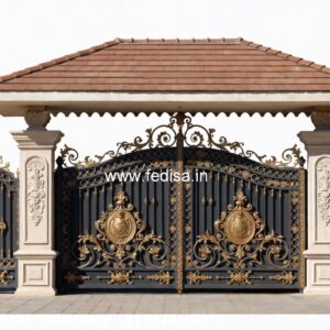 Steel Single Gate Design, Stainless Steel Fence Design Iron Gate Stock Photos And Images