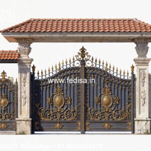Sliding Gate Design For Small House, Simple Pipe Gate Design Iron Gate Stock Photos And Images