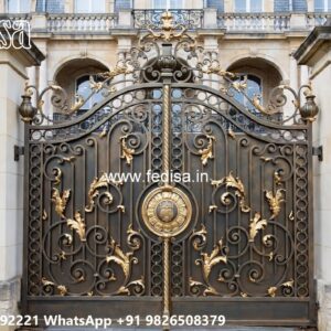 House Entry Gate Design, Angle Gate Design Iron Gate Stock Photos And Images