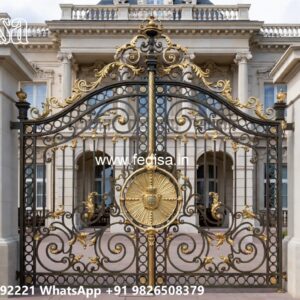 Pipe Design Gate, Gate Pillar Top Design Iron Gate Stock Photos And Images