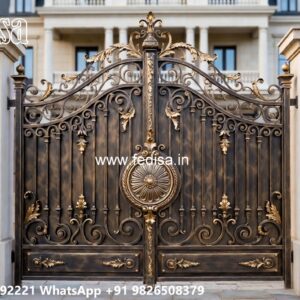 Steel Gate Handle Design, Elegant Gate Design Iron Gate Stock Photos And Images