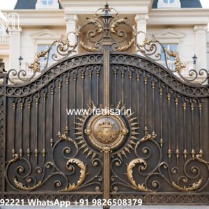Steel Single Gate Design, Ss Design Gate Iron Gate Stock Photos And Images