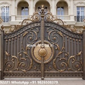 Steel Single Gate Design, Modern Wrought Iron Gates Iron Gate Stock Photos And Images