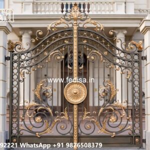 Fancy Steel Gate Design, Ghar Ka Gate Design Iron Gate Stock Photos And Images