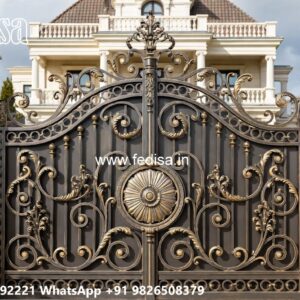Classic Gate Design, Home Grill Gate Iron Gate Stock Photos And Images