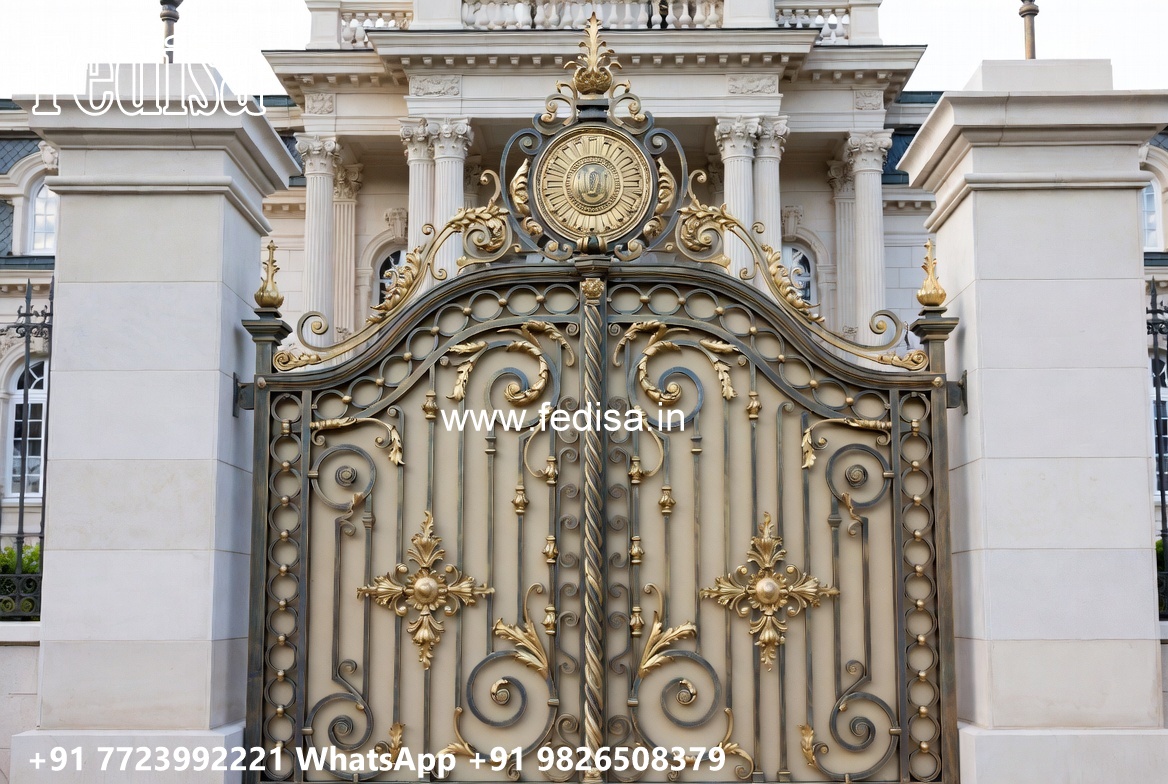 Steel Single Gate Design, Aluminium Gate Design Price Iron Gate Stock Photos And Images