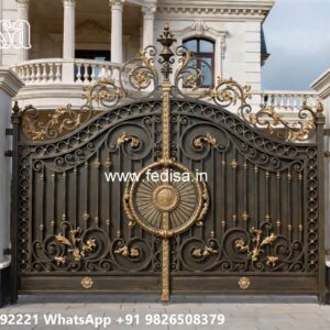 Classic Gate Design, Compound Wall Grill Gate Design Iron Gate Stock Photos And Images