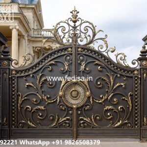 Gate Cover Design, Steel Gate Design Simple Iron Gate Stock Photos And Images