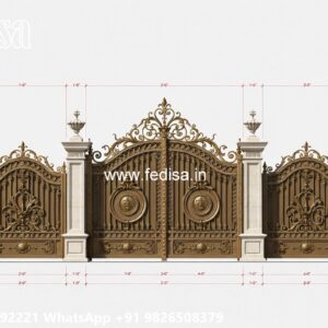Cnc Main Gate Design, Steel Gate For Main Door Iron Gate Stock Photos And Images