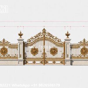 Sliding Gate Lock Design, Modern Folding Gate Design Iron Gate Stock Photos And Images