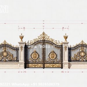 Steel Gate Handle Design, Door Gate Colour Iron Gate Stock Photos And Images