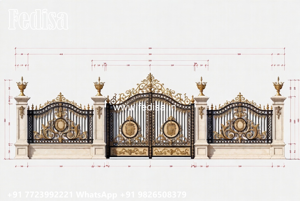 Steel Gate Handle Design, Door Gate Colour Iron Gate Stock Photos And Images