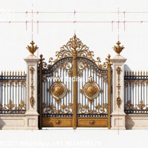 Cnc Main Gate Design, Simple Gate Grill Design Iron Gate Stock Photos And Images