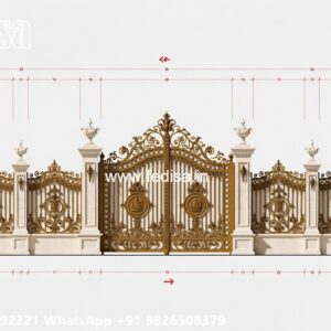Fancy Steel Gate Design, Steel Gate Colour Iron Gate Stock Photos And Images