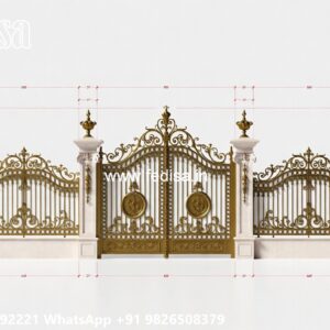 Steel Gate Handle Design, Gate Design Single Iron Gate Stock Photos And Images