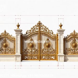 Fancy Steel Gate Design, Top Gate Design Iron Gate Stock Photos And Images