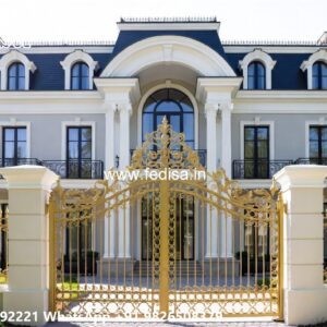 House Entry Gate Design, Cnc Cutting Design For Gate Iron Gate Stock Photos And Images