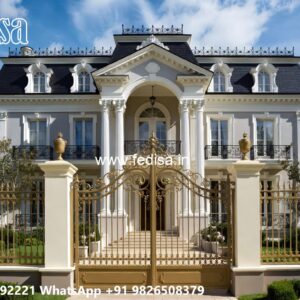 Classic Gate Design, Stainless Steel Folding Gate Design Iron Gate Stock Photos And Images