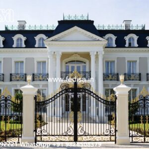 Cnc Main Gate Design, Steel Gate Single Door Design Iron Gate Stock Photos And Images