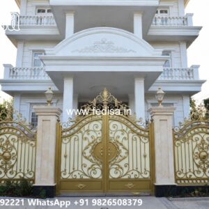 Steel Gate Handle Design, Gate Design Laser Cutting Iron Gate Stock Photos And Images
