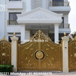 Steel Single Gate Design, Small Wooden Gate Design Iron Gate Stock Photos And Images