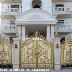 Gate Cover Design, Main Gate Upper Grill Design Iron Gate Stock Photos And Images