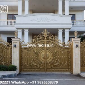 Sliding Gate Lock Design, New Design Gate For House Iron Gate Stock Photos And Images