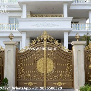 Fancy Steel Gate Design, Ss Boundary Gate Iron Gate Stock Photos And Images