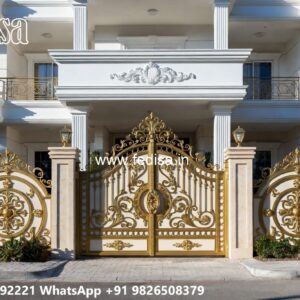 Gate Cover Design, Big Main Gate Design Iron Gate Stock Photos And Images