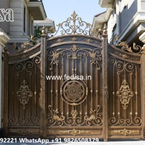 House Entry Gate Design, Company Gate Design Iron Gate Stock Photos And Images