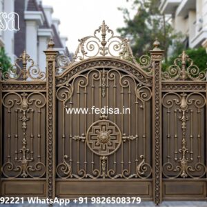 Steel Single Gate Design, Design Dar Gate Iron Gate Stock Photos And Images