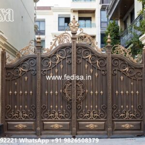 Fancy Steel Gate Design, Main Gate Design Iron And Steel Iron Gate Stock Photos And Images