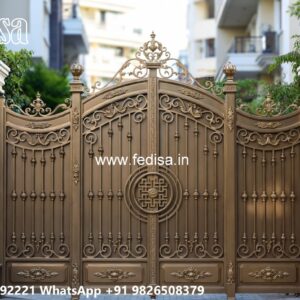 Steel Gate Handle Design, Estate Gate Design Iron Gate Stock Photos And Images