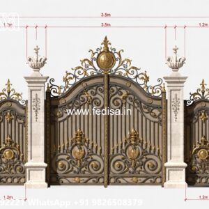 Sliding Gate Design For Small House, Royal Main Gate Design Iron Gate Stock Photos And Images