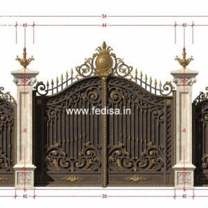 Classic Gate Design, House With Gate Design Iron Gate Stock Photos And Images