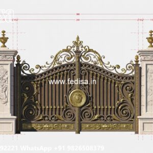 Sliding Gate Lock Design, Steel Gate Design For Temple Iron Gate Stock Photos And Images