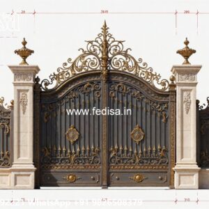 Classic Gate Design, Folding Steel Gate Design Iron Gate Stock Photos And Images