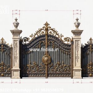 Sliding Gate Lock Design, Gate Panel Design Iron Gate Stock Photos And Images