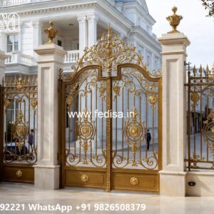Fancy Steel Gate Design, Rod Gate Design Iron Gate Stock Photos And Images